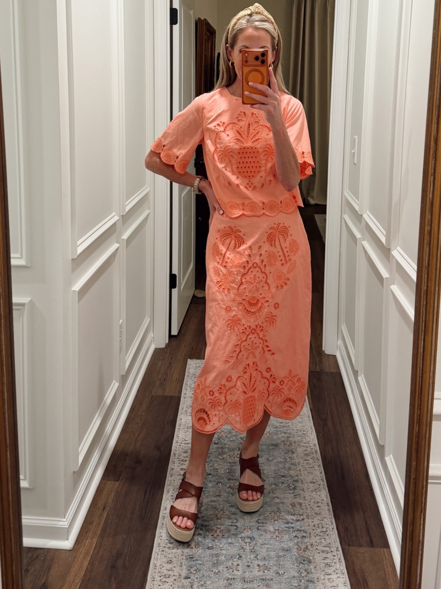 Friday. Last PL meeting ootd @Belk too and skirt!! Both size 0.