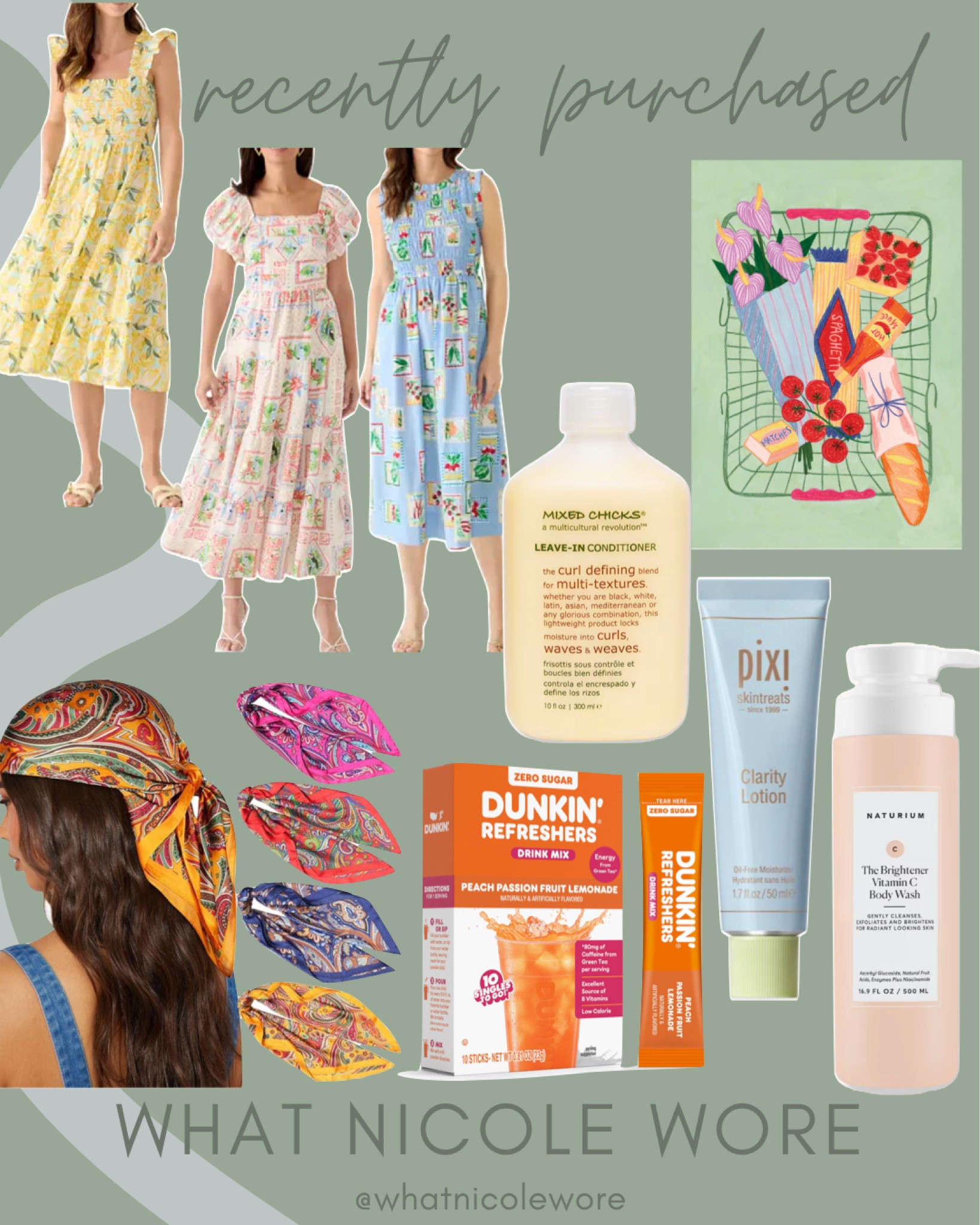 The products I’ve recently purchased from summer dresses on sale to beauty and hair products plus a new art print for my apartment. // boho braid maintenance products, satin scarf for summer, kitchen art, lightweight moisturizer

#LTKBeauty #LTKmorningroutine #LTKSaleAlert