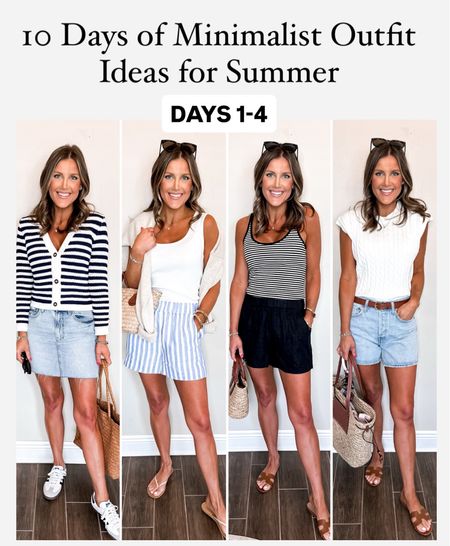 10 Days of Minimalist Outfit Ideas for Summer: Days 1-4

#LTKSaleAlert #LTKItBag #LTKFindsUnder50