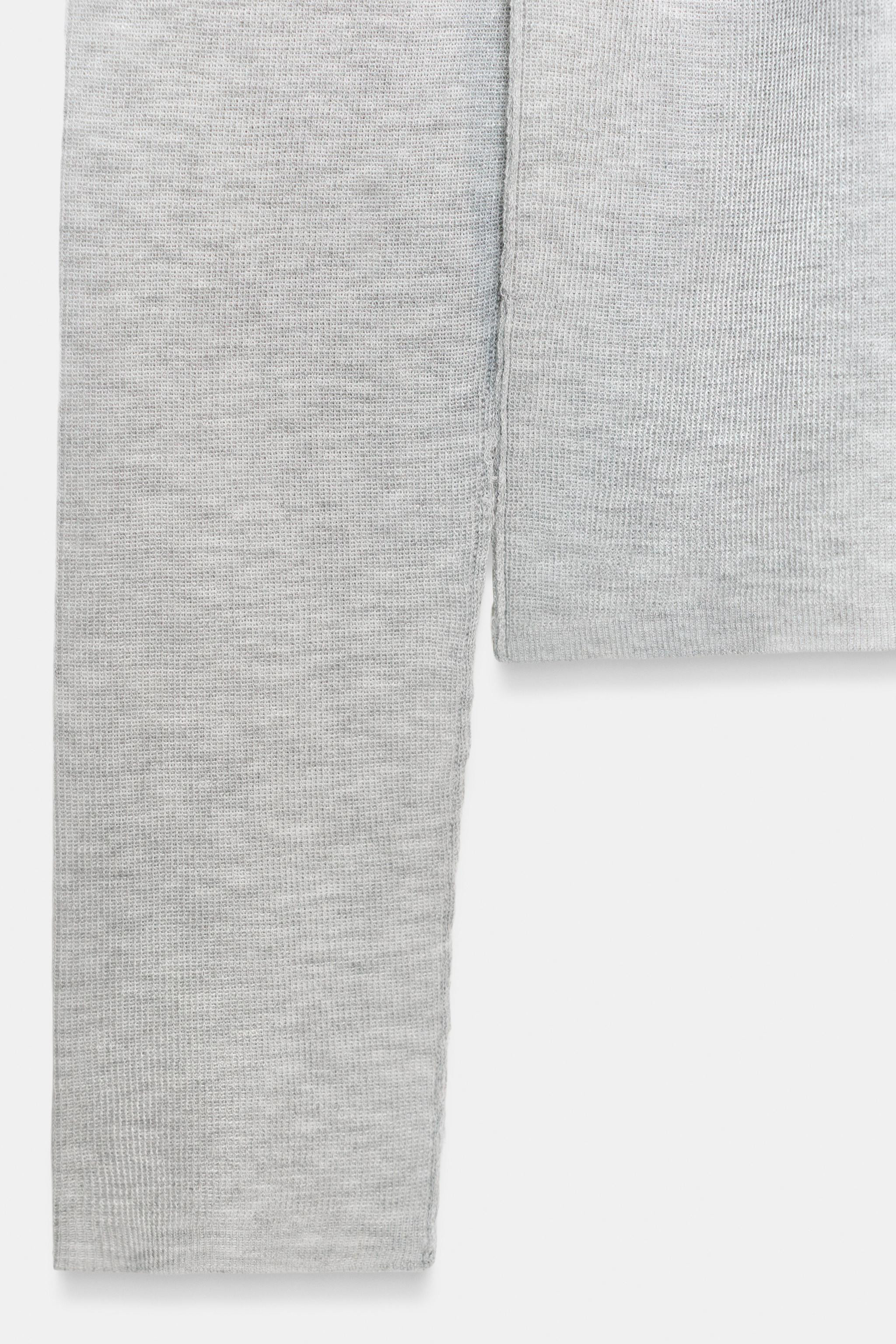 SEMI-SHEER KNIT TOP | Zara US