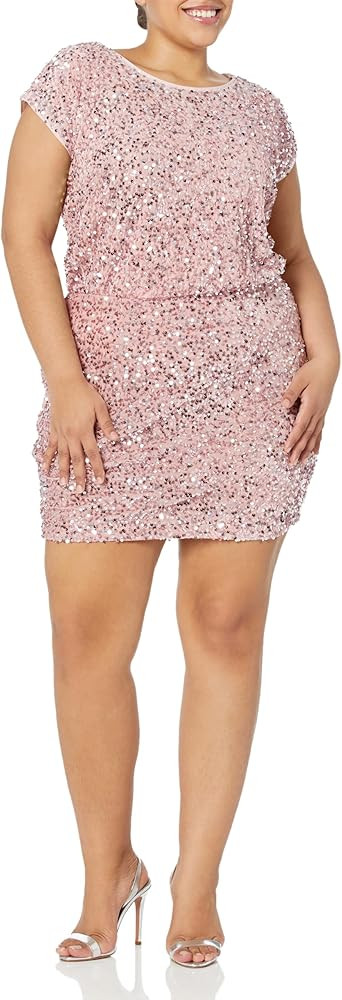 City Chic Women's Apparel Women's Citychic Plus Size Dress Sequin Party | Amazon (US)