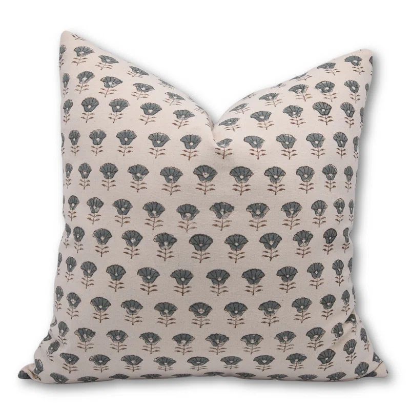 Cambriah Floral Cotton Indoor/Outdoor Pillow Cover | Wayfair North America