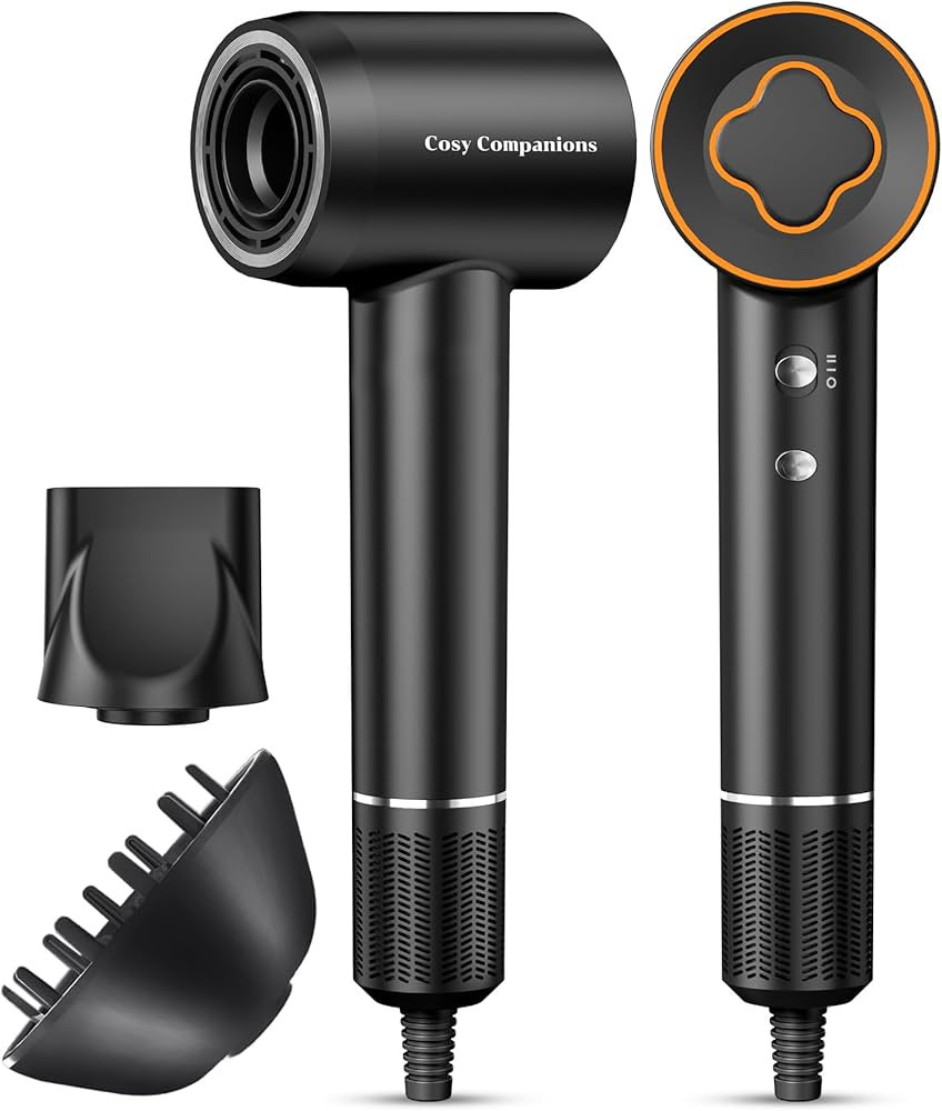 Hair Dryer, 150000 RPM High-Speed Brushless Motor Negative Ionic Blow Dryer for Fast Drying, Low ... | Amazon (US)