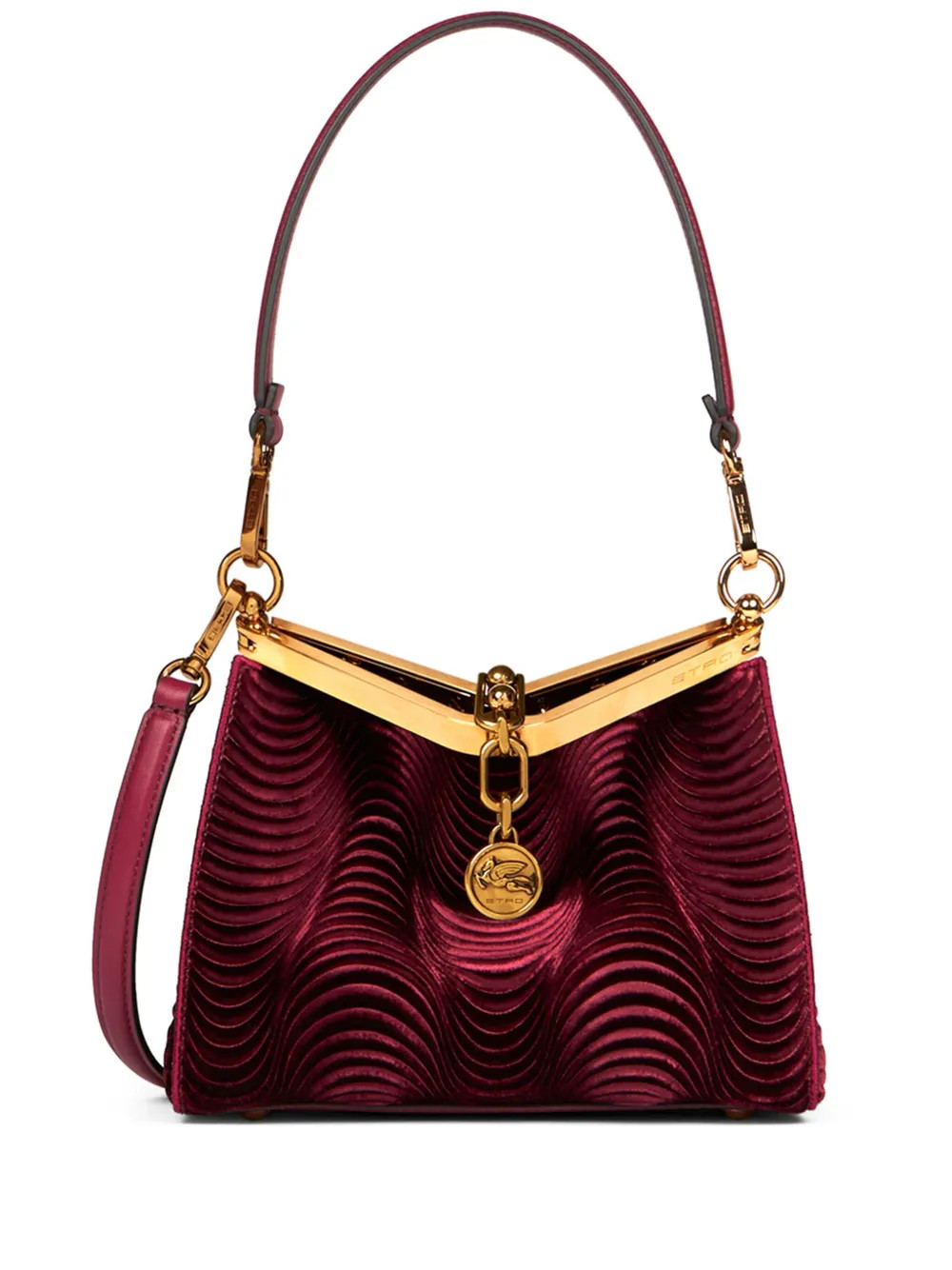 ETRO small velvet Vela bag - Red | Farfetch Global