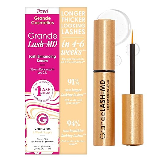Grande Cosmetics GrandeLASH-MD Lash Enhancing Serum - Peptide & Vitamin Infused Formula for Longe... | Amazon (US)
