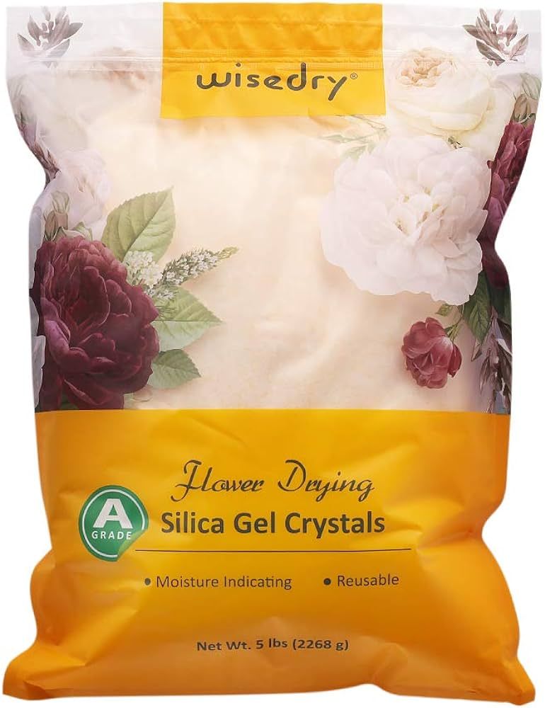 wisedry Silica Gel Flower Drying Crystals - 5 LBS, Color Indicating, Reusable | Amazon (US)