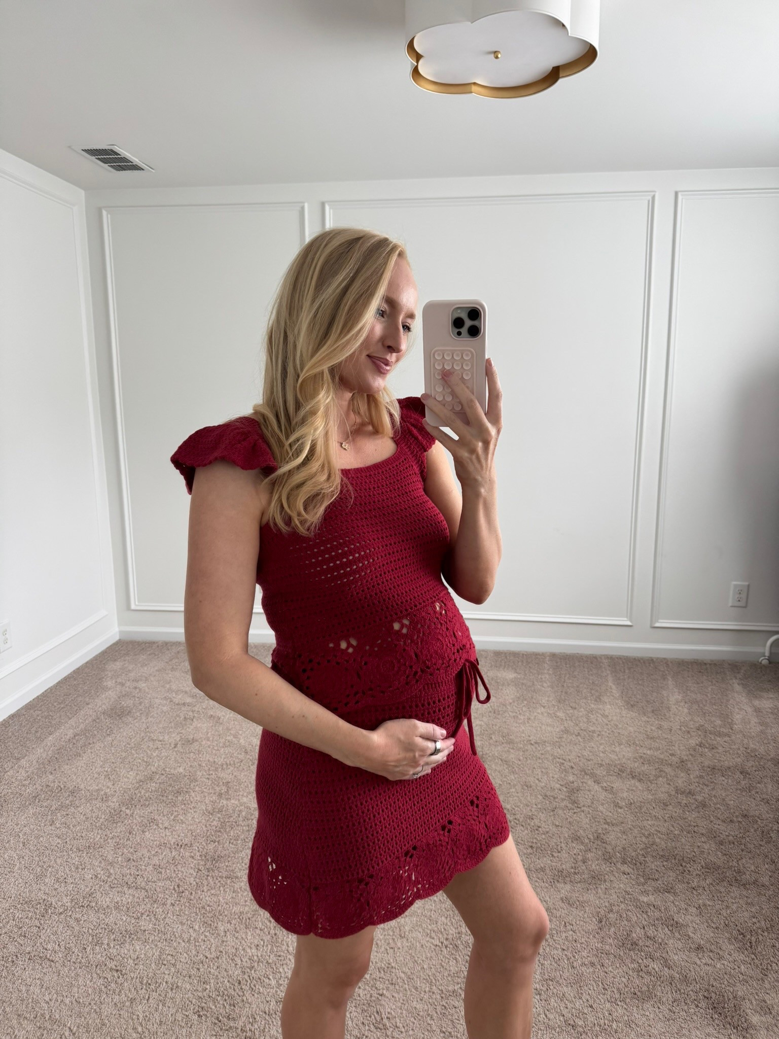 Adorable sweater skirt set from Target! This would be perfect for a vacation. Skirt is bump friendly. Wearing size medium. Summer outfits // vacation outfits // brunch outfits // shopping outfits // Target finds 

#LTKFindsUnder50 #LTKBump #LTKSummerEdit