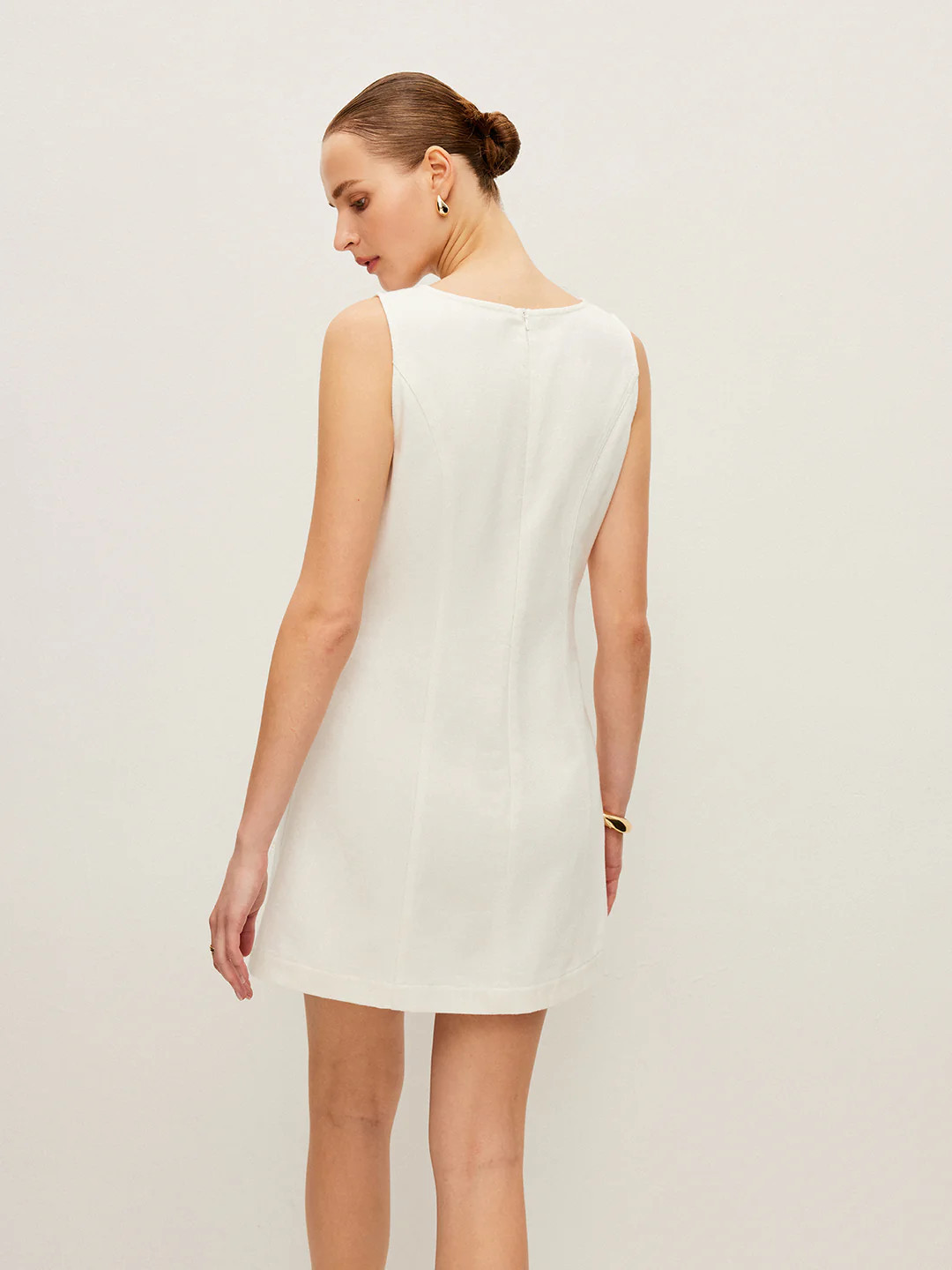 Sleeveless Denim Dress | Commense