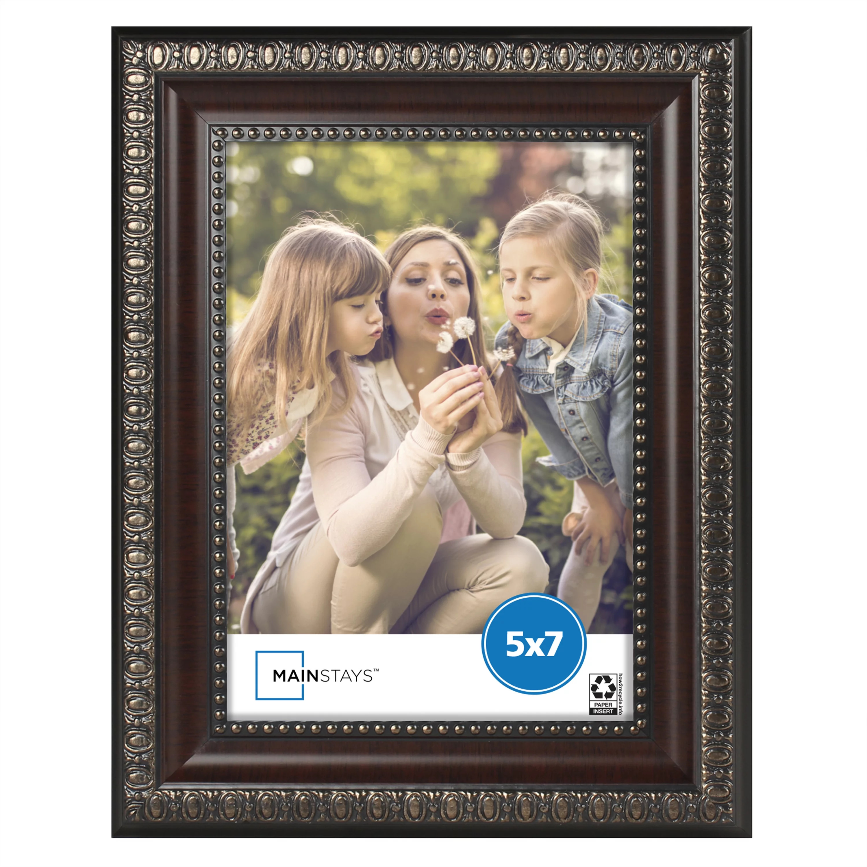 Mainstays Mahogany 5x7 Decorative Picture Frame | Walmart (US)