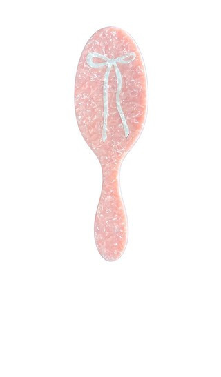 Solar Eclipse Hand-painted Ballet Bow Acetate 2-1 Daily Hair Brush in Pink. | Revolve Clothing (Global)