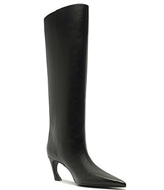 Schutz Lexi Mid Leather Pointed Toe Tall Boots -  11 | Dillard's