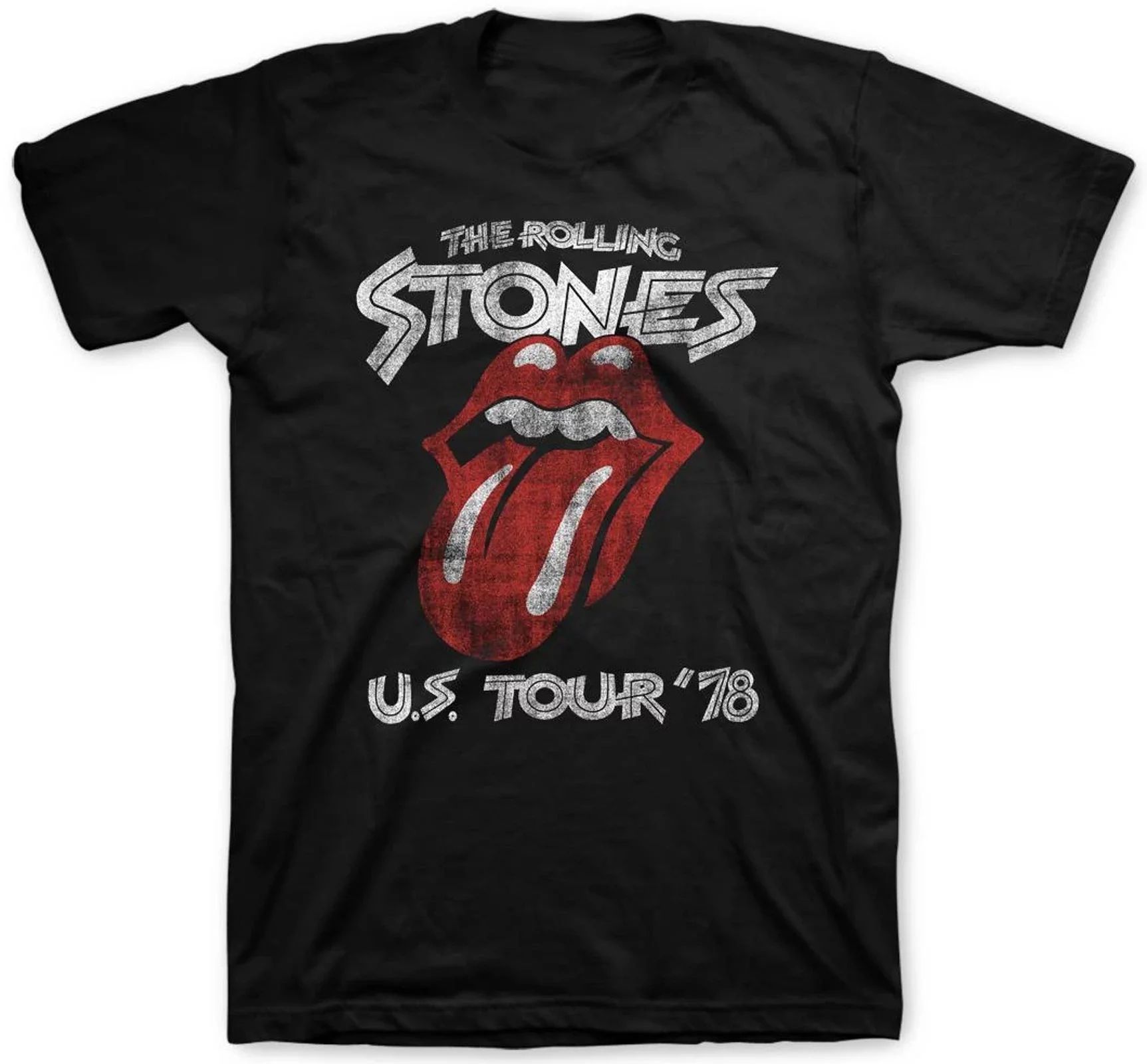 Rolling Stones The U.S. Tour '78 Adult T-Shirt - Walmart.com | Walmart (US)