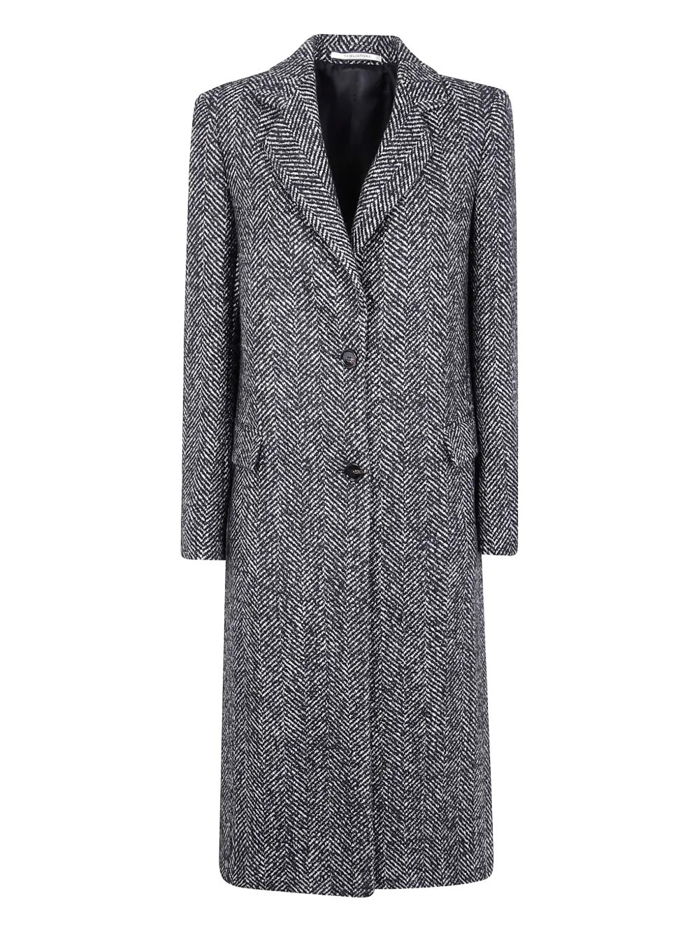 Tagliatore Amanda herringbone wool coat - Grey | Farfetch Global