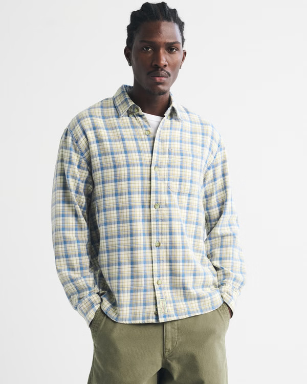 100% Cotton Flannel Shirt | Abercrombie & Fitch (US)