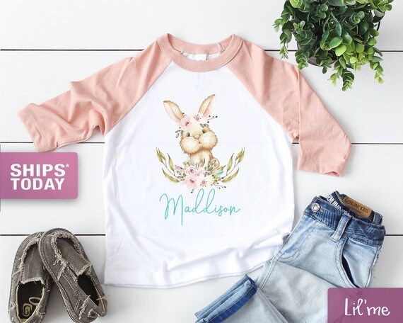 Easter Toddler Girl Shirt  Personalized Girl Shirt Easter | Etsy | Etsy (US)