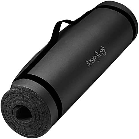 HemingWeigh Extra Thick Yoga Mat for Women and Men With Strap, 72x23 in Large Non-slip Exercise Mat  | Amazon (US)