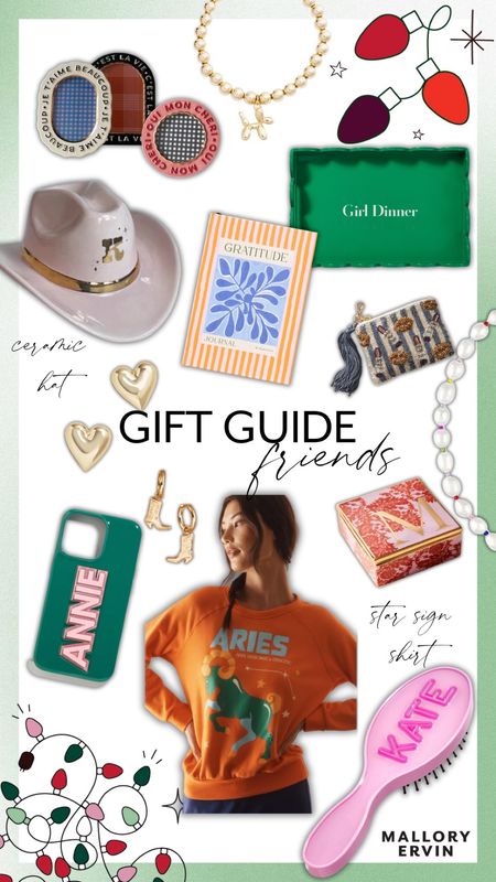 Gift guide for friends! This is such a fun guide for any of the gals in your life. Vibrant, cute, unique gifts that anyone will love. I’m obsessed with the cowboy boot earrings, gratitude journal, girl dinner tray or ceramic hat! 


Mallory Ervin gift guide, top gifts, Christmas gifts, friend gift ideas, 2023 gift guides, holiday shopping 

#LTKGiftGuide #LTKSeasonal #LTKHoliday