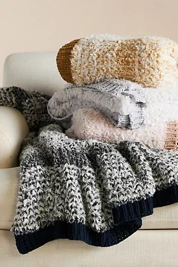 Georgie Cozy Knitted Throw Blanket | Anthropologie (US)