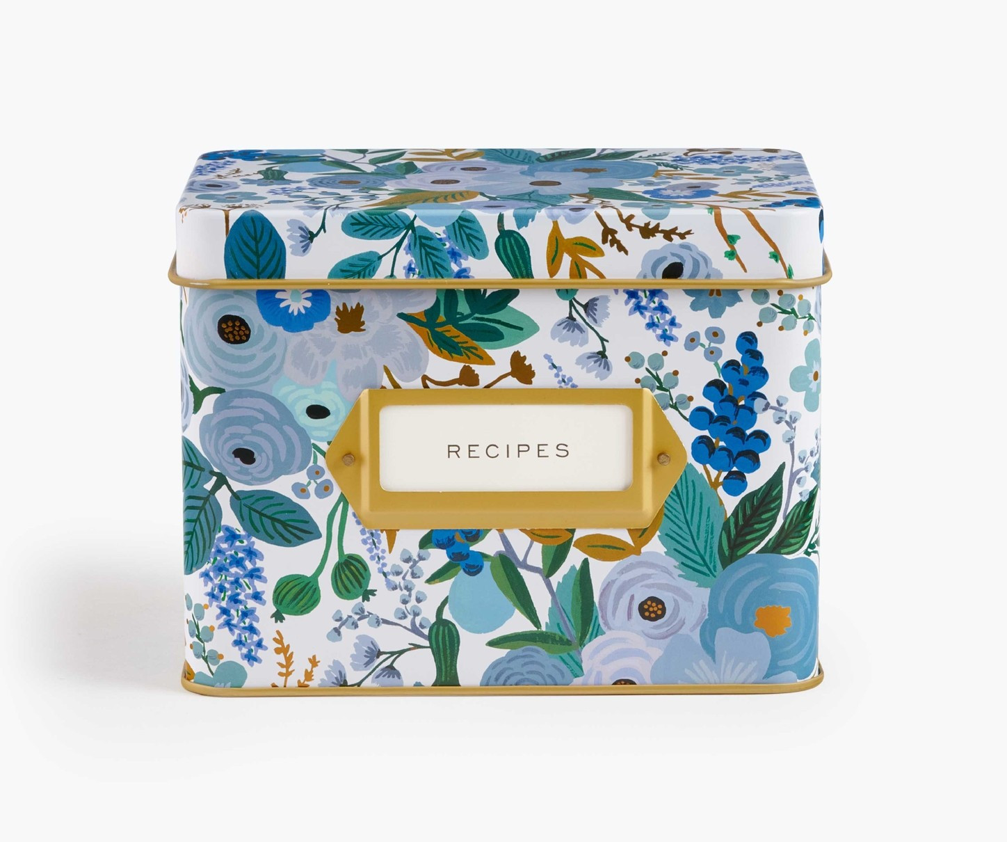 Garden Party Blue Recipe Tin | Rifle Paper Co.
