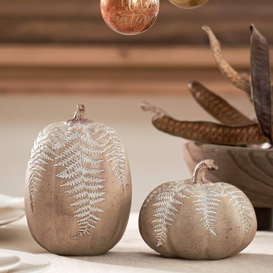 DN DECONATION Fall Pumpkin Decorations for Home, Faux Pumpkins Fall Decor | Amazon (US)
