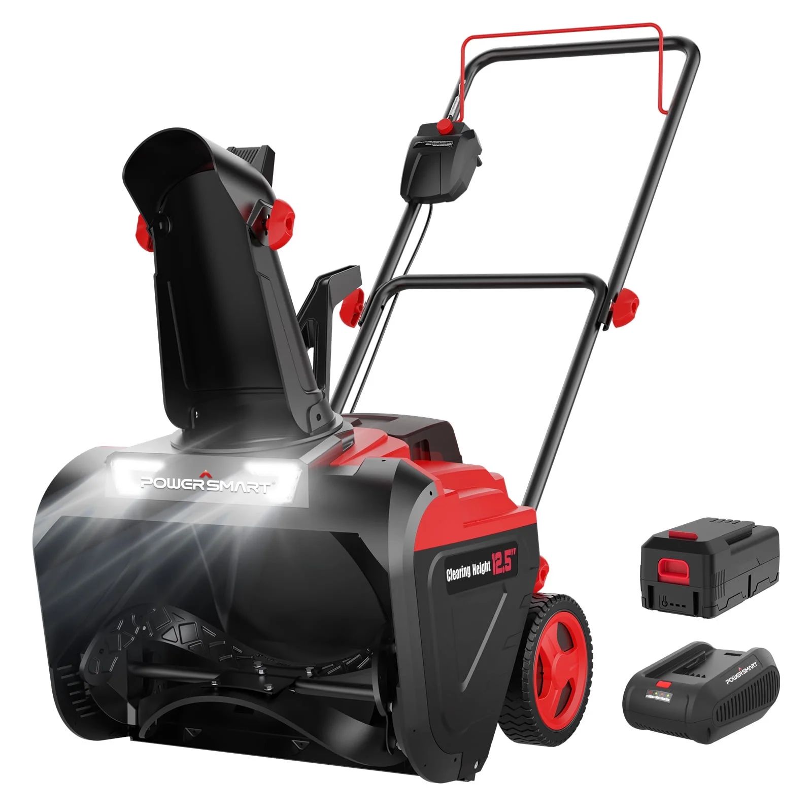 PowerSmart 40V 21'' Single Stage Cordless Snow Blower,Battery and Charger Included,LED,HB2421A | Walmart (US)