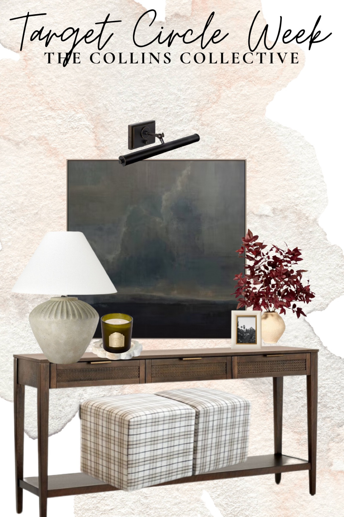 Target Circle week, studio, McGee lamp, large, abstract, art, landscape, art, plug-in, picture, light, consul, table, and cubes, fall decor

#LTKSeasonal #LTKHome #LTKFallSale