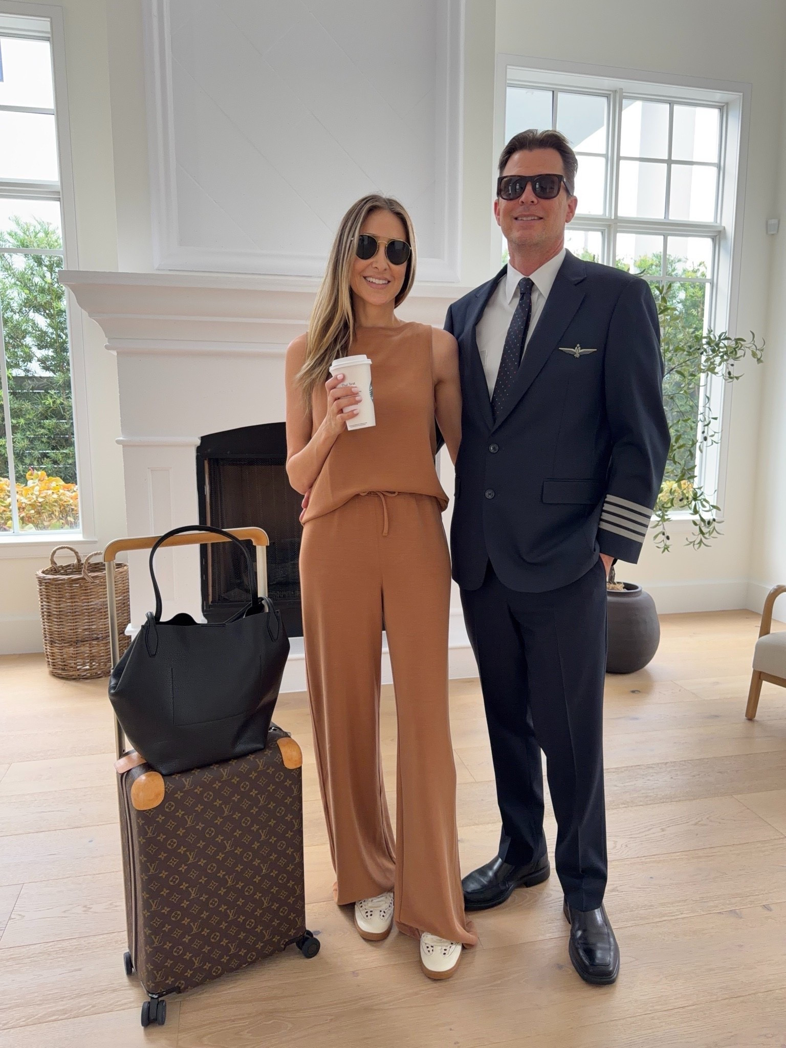 Airport travel outfit that I love it so much!
Super comfortable and extra soft.
Fits true to size and I’m wearing size small and tall version on bottom 
For Spanx use code ALINEXSPANX for 15% off first time purchase only

#LTKU #LTKOver40 #LTKTravel