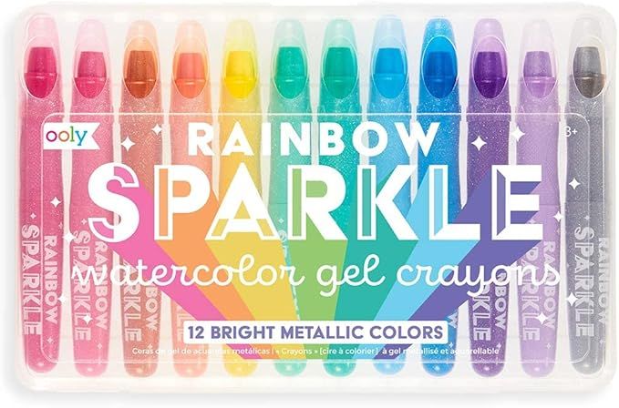 OOLY, Rainbow Sparkle Metallic Watercolor Gel, Art Supplies, Set of 12, Glitter Gel Watercolor Ma... | Amazon (US)