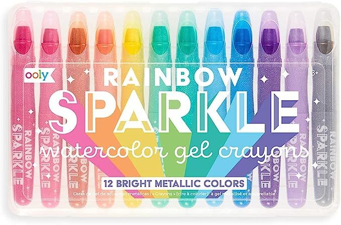 OOLY, Rainbow Sparkle Metallic Watercolor Gel, Art Supplies, Set of 12, Glitter Gel Watercolor Ma... | Amazon (US)