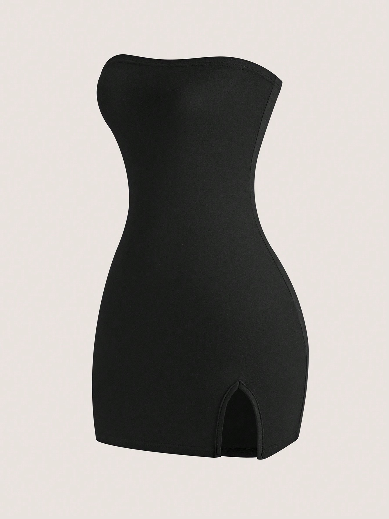 SHEIN SHEIN MOOSTA Women'S Black Strapless Dress | SHEIN USA | SHEIN