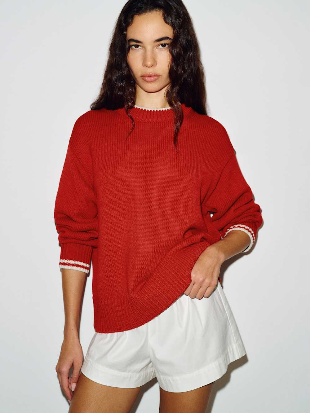 Cove Cotton Oversized Crew | Reformation (Global)