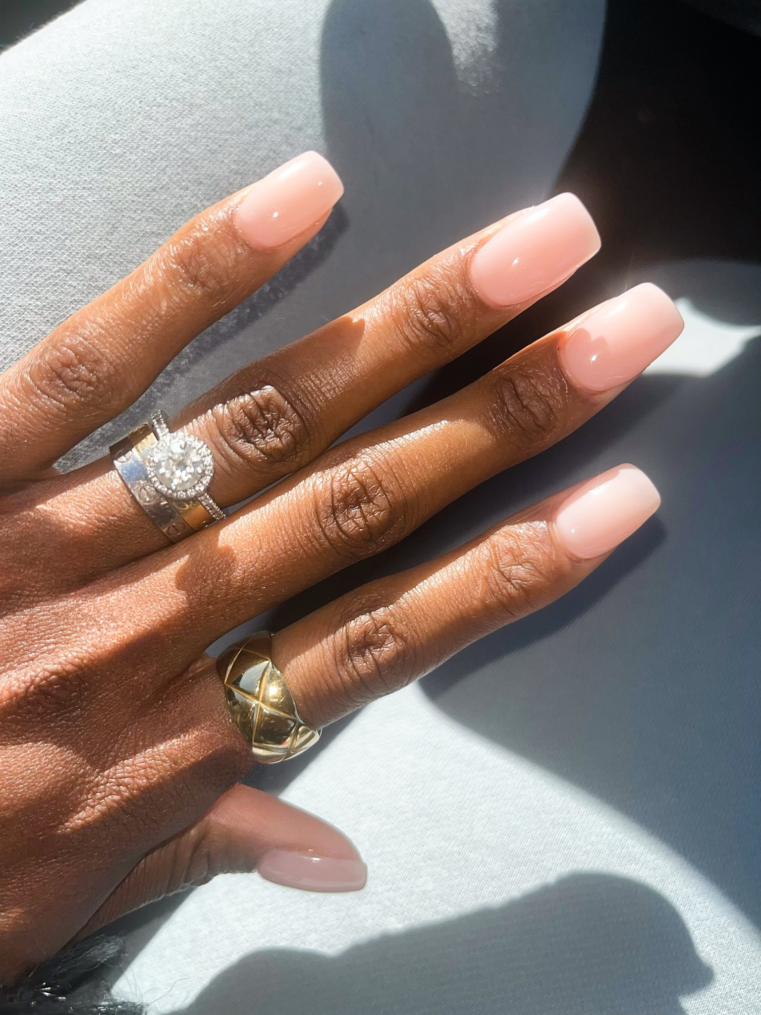 Here’s my idea of putting it in neutral. How darling is this shade of pink gel polish? It would make a for a beautiful wedding manicure. I’m obsessed!

pink gel color, manicure inspiration, neutral color nails, square nails, statement rings, fashion jewelry, designer inspired, coco crush ring dupe, square shape nails, Cartier wedding band, love ring m, Cartier love ring, engagement ring, halo style ring, halo engagement ring, diamond ring, round center stone

#LTKunder50 #LTKbeauty #LTKwedding