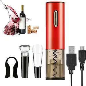 Electric Wine Bottle Opener, Rechargeable Automatic Wine Opener, Lithium Battery Charging Faster,... | Amazon (US)