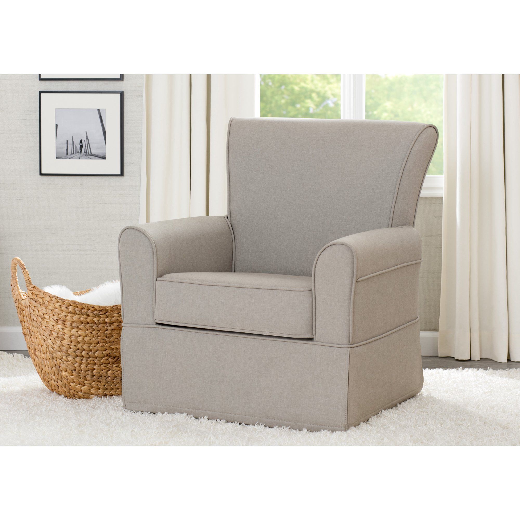 Delta Children Epic Nursery Glider Swivel Rocker Chair, Taupe | Walmart (US)