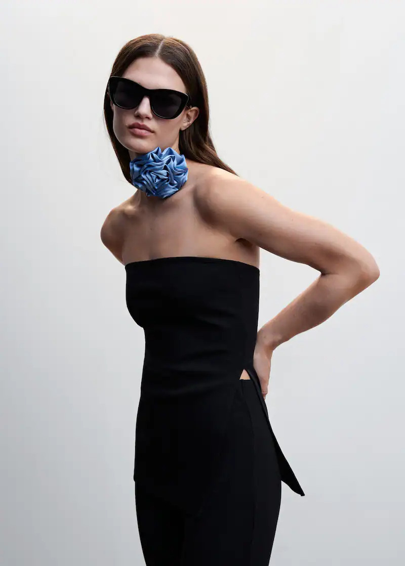 Bandeau top with openings -  Women | Mango USA | MANGO (US)