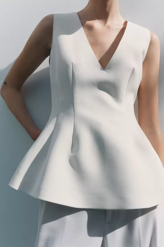 PEPLUM TOP ZW COLLECTION | Zara US