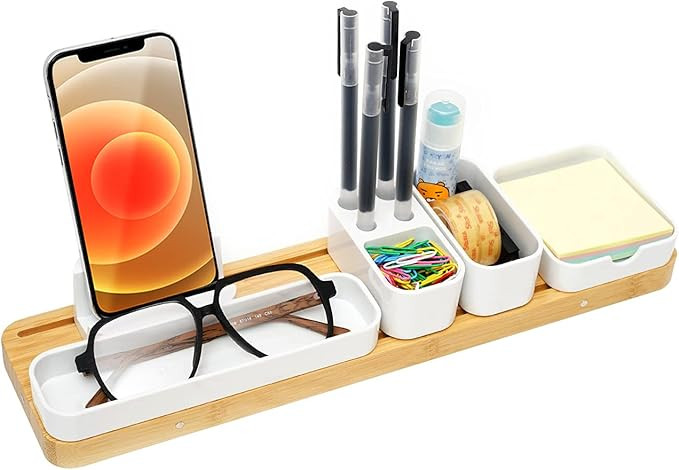 ZUZHII Office Desk Adjustable Customized Storage Organizer with Phone Stand, Pen Holder, Sticky N... | Amazon (US)