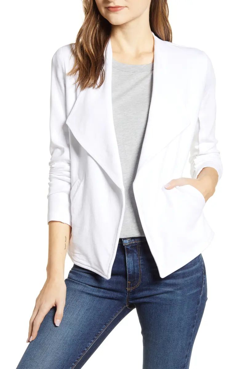 Drape Collar Knit Blazer | Nordstrom