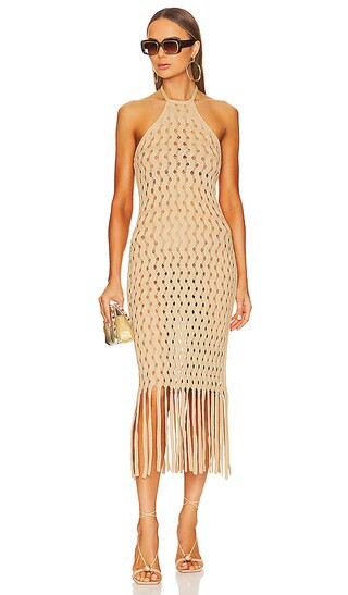 Rubi Knit Coverup in Light Camel | Revolve Clothing (Global)