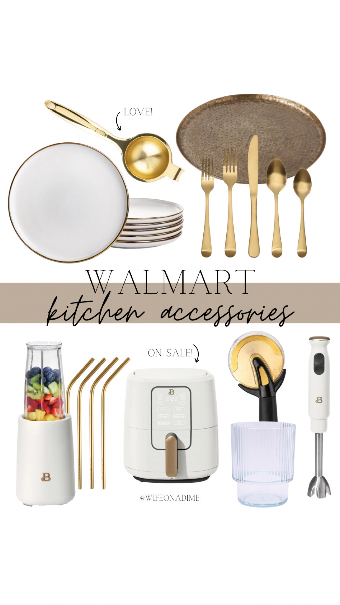 Walmart kitchen appliances & accessories! Loving the gold, white, and black accents!

Walmart, Walmart home, Walmart finds, Walmart Kitchen, Walmart favorites, kitchen finds, kitchen must haves, kitchen accessories,  kitchen favorites, kitchen accents, kitchen decor, gold, white, black, kitchen plates, lime squeezer, decorative tray, gold utensils, blender, mini blender, gold straws, air fryer, pizza cutter, cup, glass, immersion blender, aesthetic kitchen

#LTKhome #LTKFind #LTKunder100