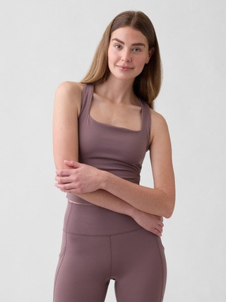 GapFit Studio Recycled Squareneck Brami | Gap Factory