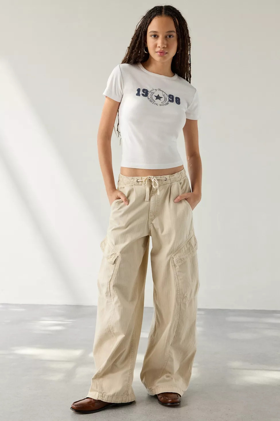 BDG Station Cocoon Baggy Barrel Leg Cargo Pant | Urban Outfitters (US and RoW)