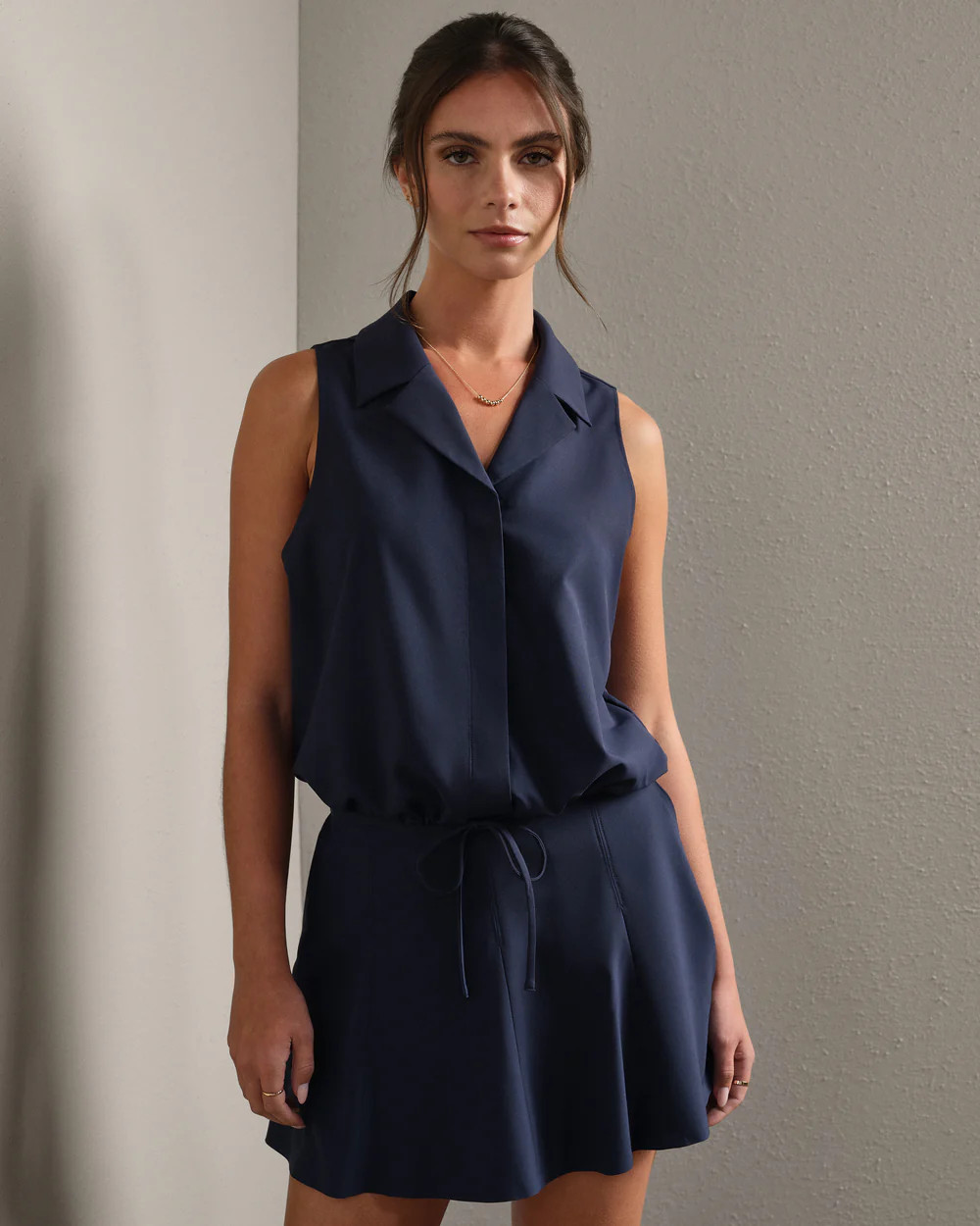Mirage Sleeveless Notch Collar Blouse | Rhone