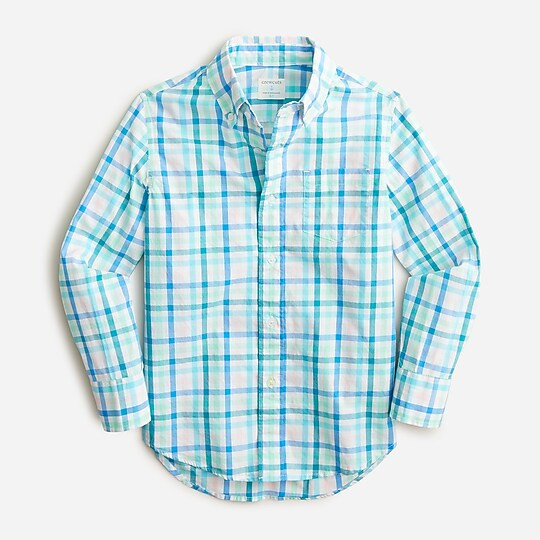 Boys' button-down poplin shirt | J. Crew US