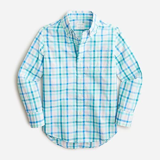 Boys' button-down poplin shirt | J.Crew US
