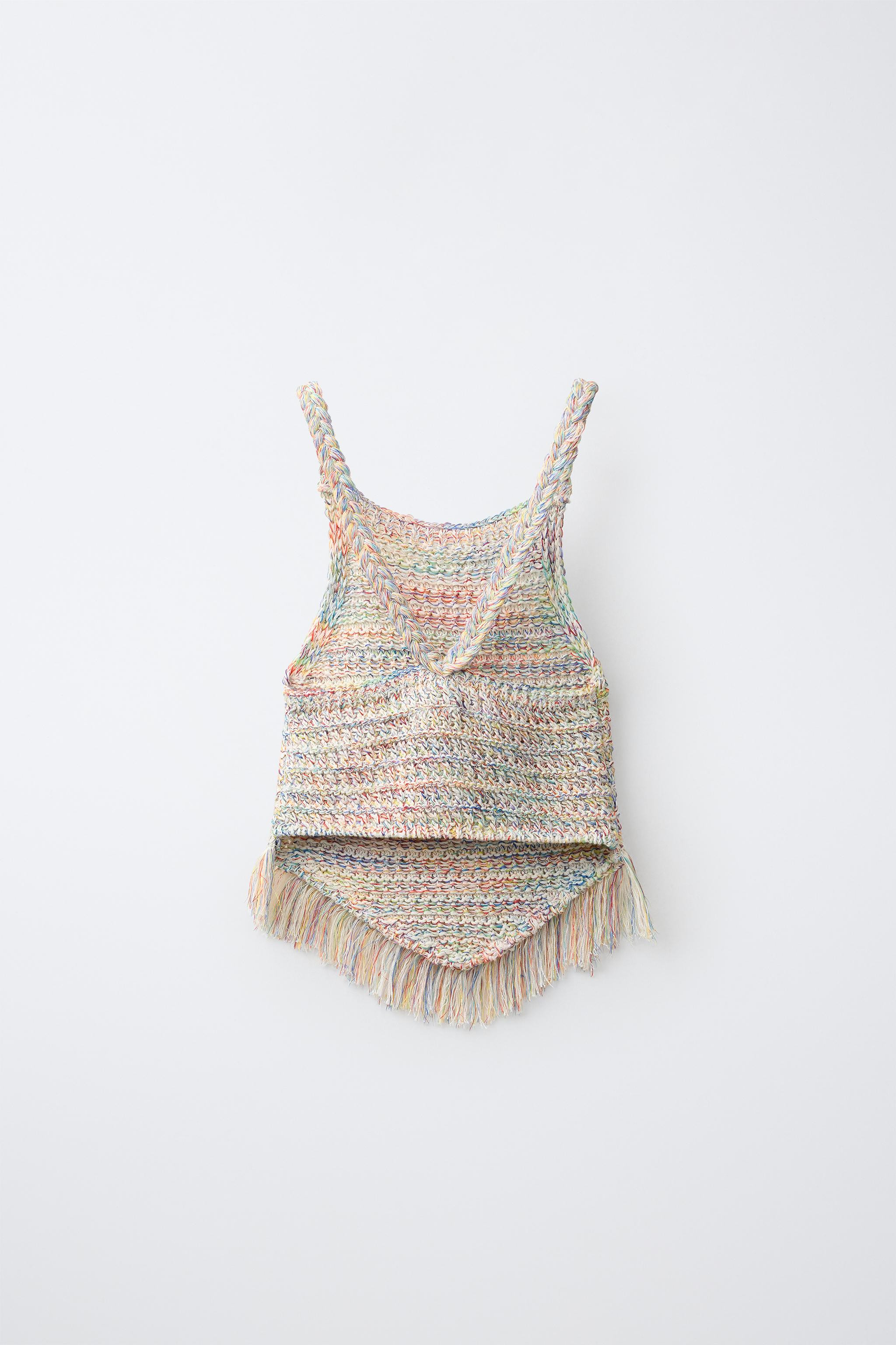 FRINGED KNIT TOP | Zara UK