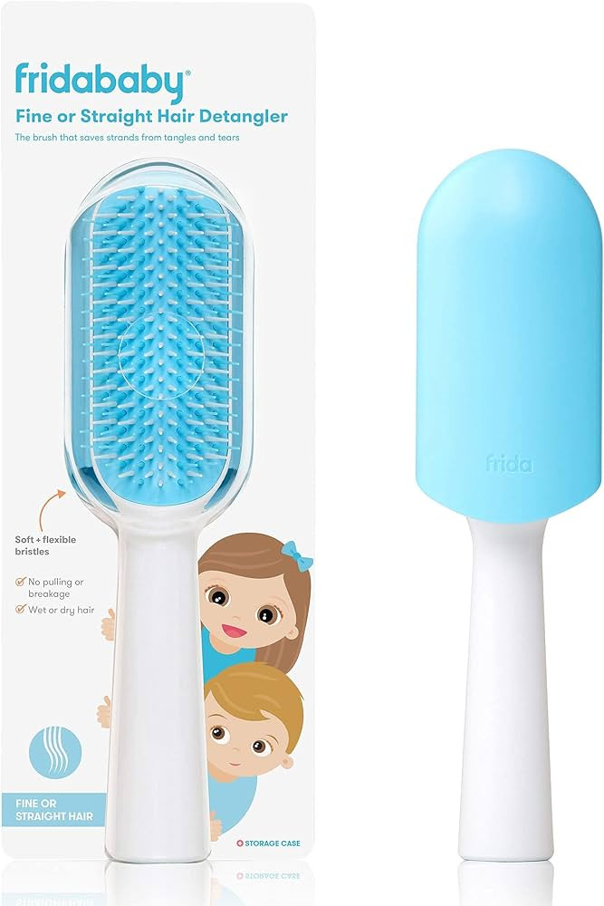 Frida Baby Fine or Straight Hair Detangling Kids Brush, Detangles Knots Without Tears or Breakage, C | Amazon (US)