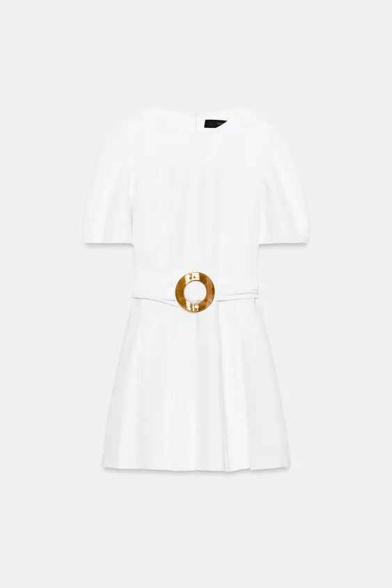 SHORT DRESS WITH BELT | Zara UK