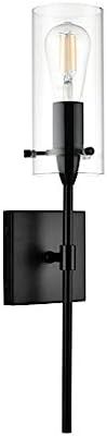 Effimero Black Wall Sconce Lighting - Bathroom Light Fixture - Modern Indoor Bedroom Wall Lights ... | Amazon (US)