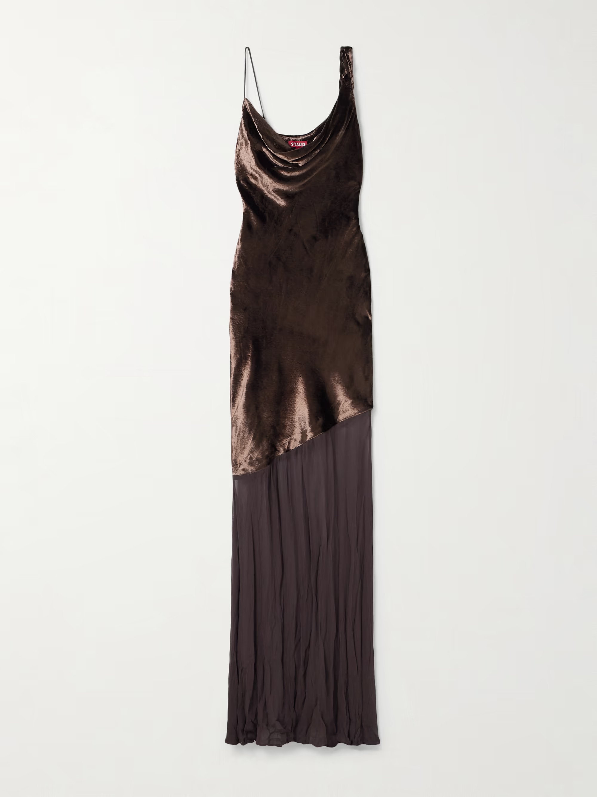 Beaton draped velvet and chiffon gown | NET-A-PORTER (UK & EU)